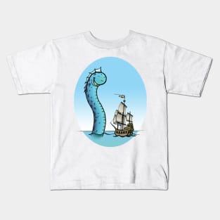 Cute Sea Serpent Kids T-Shirt